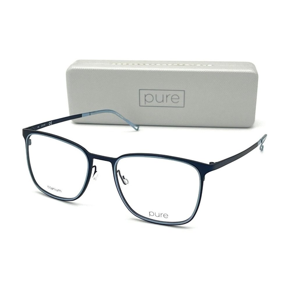 PURE P4012 433 Navy / Demo Lenses  54mm Eyeglasses